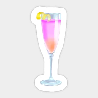 purple-orange cocktail Sticker